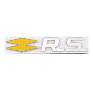 czerwony RS Line Emblemat znaczek Naklejki na karoserię Renault 12.5*2cm