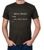 koszulka HELLO WORLD! PHP CODE prezent