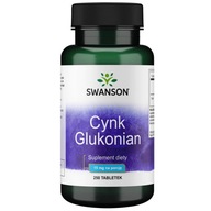 Swanson CYNK GLUKONIAN 30mg ODPORNOŚĆ PLEMNIKI 250 tabletek