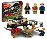 LEGO JURASSIC WORLD TRANSPORT PYRORAPTORA ZESTAW DINOZAURY TERENÓWKA DZIECI