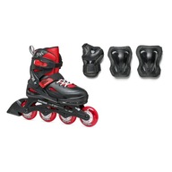 ROLKI DLA DZIECI REGULWOANE ROLLERBLADE FURY + OCHRANIACZE 29-33