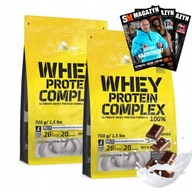 OLIMP WHEY PROTEIN COMPLEX 100% BIAŁKO WPC BCAA MASA SIŁA ANABOLIZM 2x700g