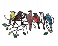 Vtáky Vitráže Prívesky na okná Darček Rainbow