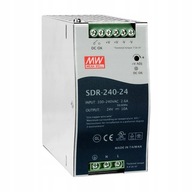 SDR-240-24 Zasilacz na szynę DIN 240W 24V 10A MEAN WELL
