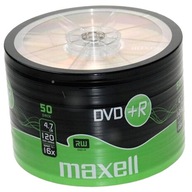 PŁYTY DVD+R 4,7 GB 16X MAXELL SP50 50 SZTUK JAKOŚĆ