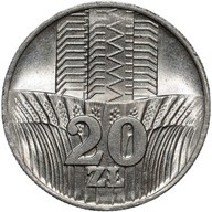 20 złotych 1976 WIEŻOWIEC I KŁOSY Stan -I Menniczy