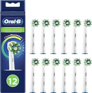 Oral-B CrossAction CleanMaximiser Nástavce na kefku, biela, 12 ks,