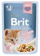 Brit Gravy Fillets Kitten 85g - Kurczak w sosie