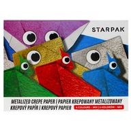 Krepovaný papier metalizovaný C4 6 farieb STARPAK 218530