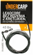 Undercarp Leadcore bez rdzenia z krętlikiem zielony