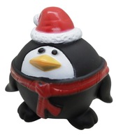 gumová lopta tučniak s pískatkom – veľkosť 6 cm