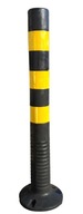 Cestný stĺpik výklopný elastický reflexný blokovací 75cm