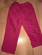Śliczne malinowe spodnie na podszewce C&A 86