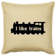 I LIKE TRAINS vlak lokomotíva vankúš darček