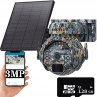 Fotopułapka Kamera Leśna Obrotowa GSM LTE SOLAR podgląd obraz 128GB