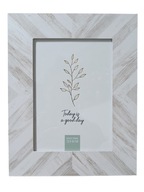 RÁMIK NA FOTOGRAFIE 13X18 CM MOTÍV JEDLE BIELO-ŠEDÝ