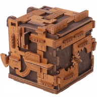 Hlavolam Escape Room Wooden Box Drevené 3D puzzle Wooden.City