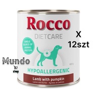 Mokra karma Rocco Diet Care Hypoallergen Smak Jagnięcina 800 g 12 szt