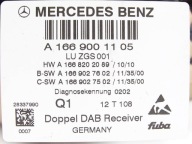 module control unit AUDIO RADIA DAB MERCEDES ML W166 A1669001105