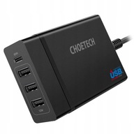 Choetech ładowarka sieciowa 3x USB / 1x USB Typ C