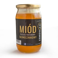 Miód SŁONECZNIKOWY 1KG - 100% NATURALNY miód SŁONECZNIKOWY - Wyjątkowy Smak