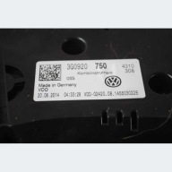 dials clock TSI VW PASSAT B8 3G0920750 13341KM