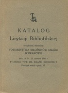 Katalog Licytacji Bibliofilskiej 1949 aukcja