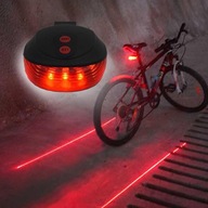Lampa rowerowa tylna z laserem Forever baterie