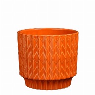 LAURIA osłonka ceramiczna pomarańczowa ø 17,5 cm - Mica Decoration