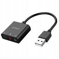 Zewnętrzna karta dźwiękowa na USB 3 porty Orico