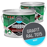 Farba do Metalu na Rdzę GRAFIT MAT RAL 7015 2,5L Ferrobond Ultra Zestaw2szt