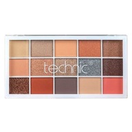 Paleta očných tieňov, Technic, Lisovaný pigment, Y2K, 15 farieb