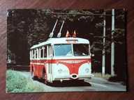 CZECHY trolejbus SKODA 8Tr10 Praha Pardubice 1989