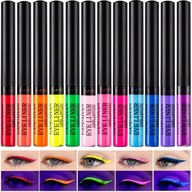 12szt UV FLUORESCENCYJNE KOLOROWE EYELINERY ZESTAW