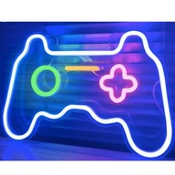 Ovládač neónových hier LED Gamepad, dekorácie do miestnosti pre mládež