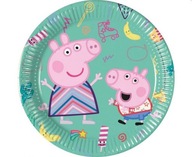 Talerzyki papierowe Świnka Peppa Pig 20 cm 8 szt.