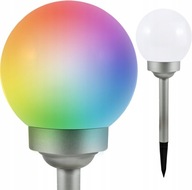 LAMPKA SOLARNA OGRODOWA WBIJANA SŁUPEK LAMPA KOLOROWA KULKA RGB 4 sztuki