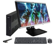 Tani zestaw komputerowy 4GB 128SSD Win10 Monitor 22' +mysz +klawiatura WIFI