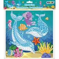 Penová mozaika trblietky Delfíny Fun&Joy