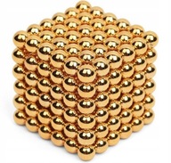Neocube guličky magnetické magnety 5mm 216ks Zlaté darček ORIGINÁLNE silné