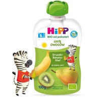 HiPP BIO Mus owocowy gruszki-banany-kiwi 100g