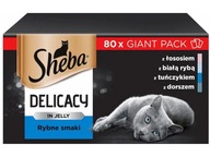 Karma dla kota SHEBA Smaki Rybne (80 x 85 g)