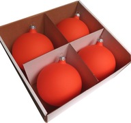 Szklane Bombki Choinkowe DUŻE 12 CM POMARAŃCZOWY MAT orange