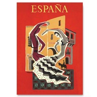 Plakat Vintage HISZPANIA ESPANA FLAMENCO A3