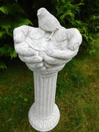Figurki betonowe poidełko dla ptaków + kolumna