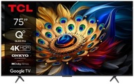 Telewizor TCL 75C655 75" QLED Pro 4K UHD Google TV 60Hz DVB-T2