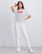 LEVI'S 710 SUPER SKINNY nohavice pre mládež biele s dierami veľ. 16l 164 cm