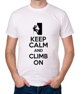 koszulka KEEP CALM AND CLIMB ON prezent