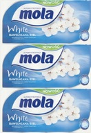 Neparfumovaný toaletný papier Mola 3x8 ks