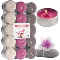 ZESTAW 30SZT PODGRZEWACZE ŚWIECZKI ZAPACHOWE TEALIGHT PARAFINOWE ŚWIECE